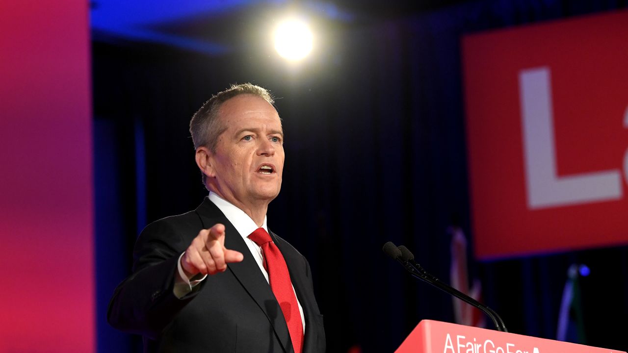 Labor Opposition leader Bill Shorten speaks during the Labor Campaign Launch on May 5, 2019 in Brisbane, Australia. 
