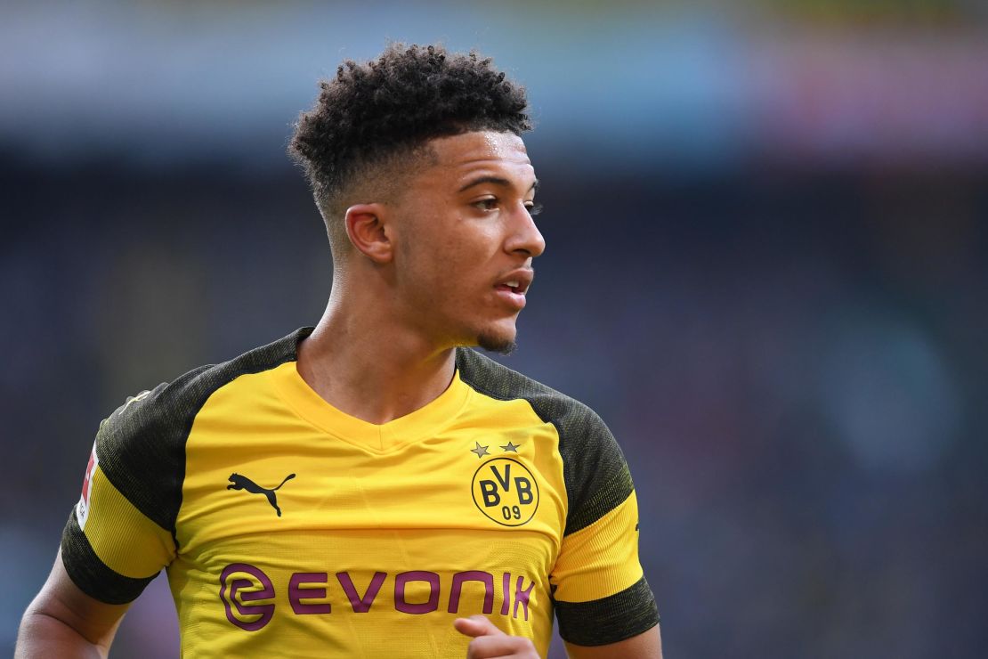 Jadon Sancho signed for Borussia Dortmund in 2017.