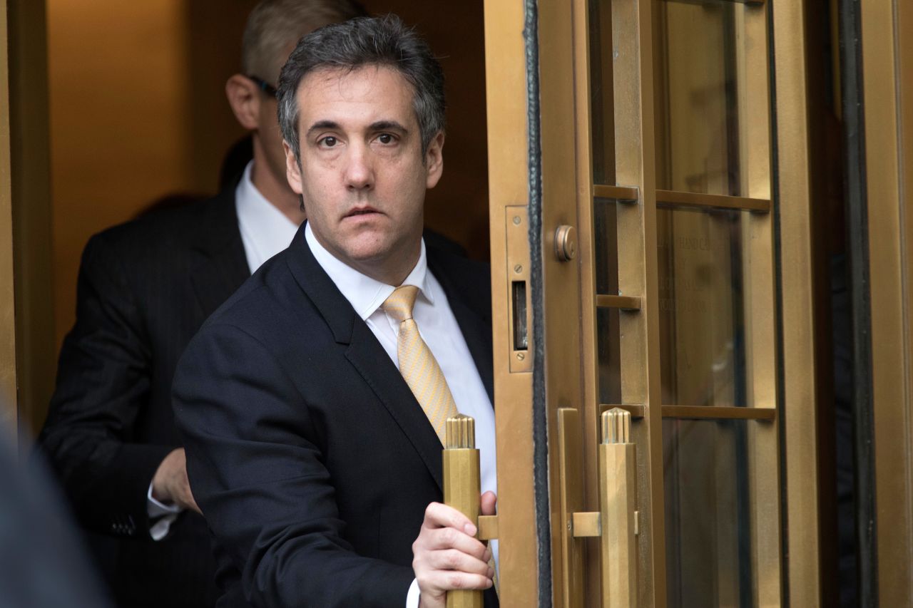 Cohen leaves federal court in New York after <a href="https://www.cnn.com/2018/08/21/politics/michael-cohen-plea-deal-talks/index.html" target="_blank">pleading guilty</a> to eight criminal counts in August 2018. The charges against Cohen include tax fraud, false statements to a bank, and campaign-finance violations tied to his work for Trump, including payments Cohen made or helped orchestrate that were designed to silence women who claimed affairs with Trump.