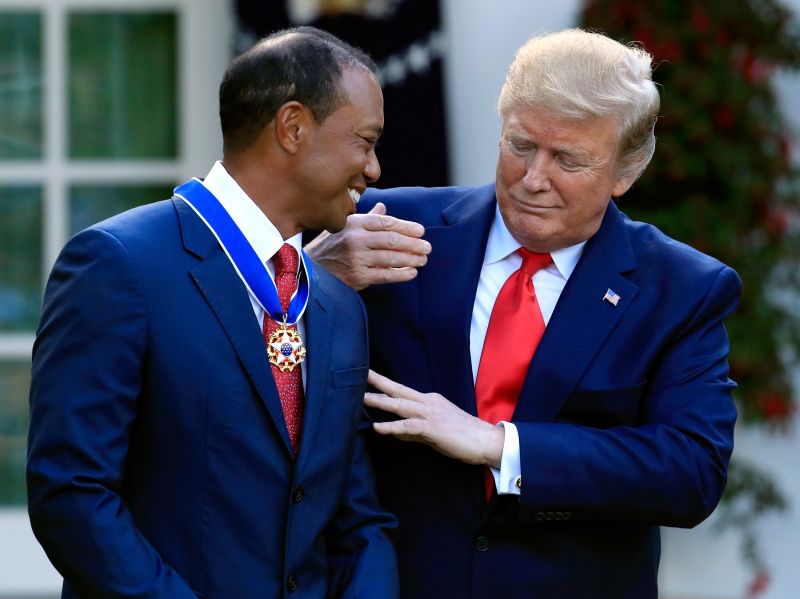 Tiger Woods receives Medal of Freedom from Trump | CNN Politics