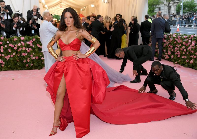 Met gala store red dress 2019