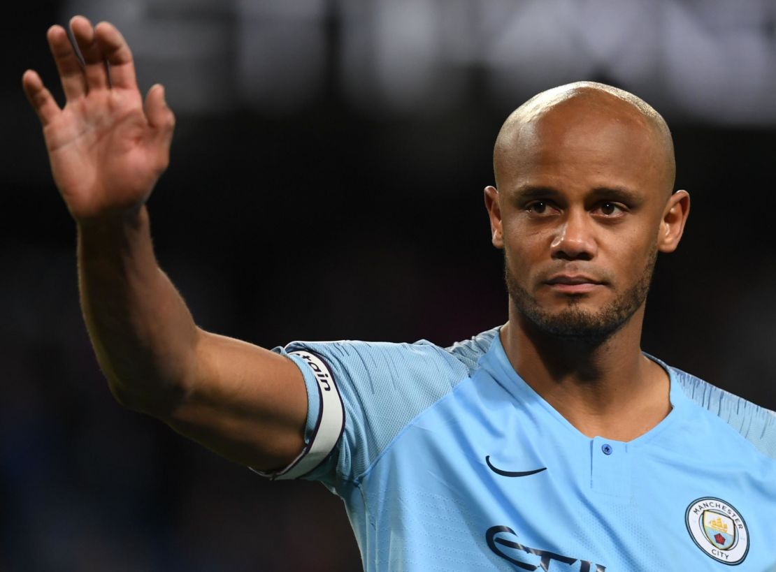 Kompany had tears in his eyes at the full-time whistle. 