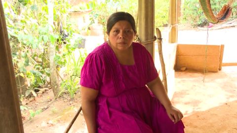 Tránsito Gutiérrez says her son helped around the house by fetching firewood and filling jugs with water.