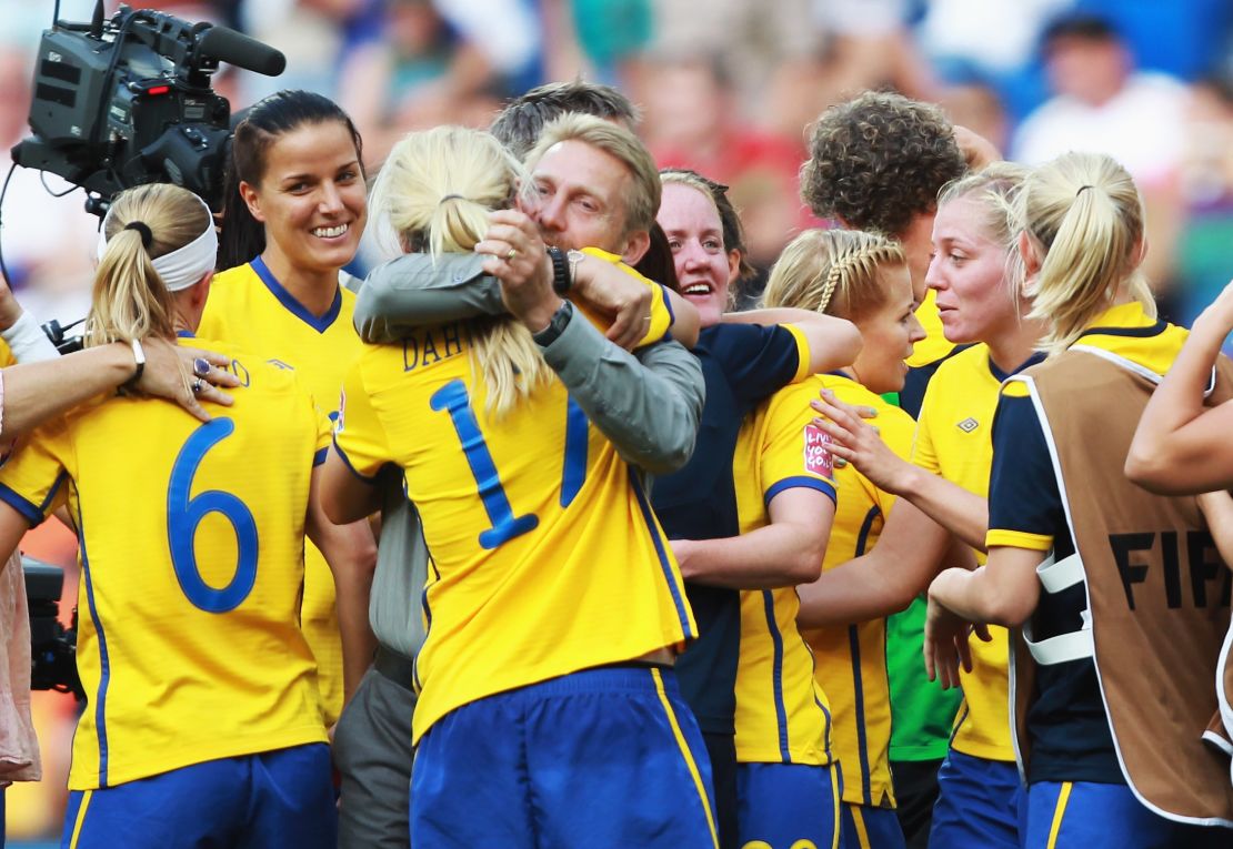 Dennerby guided Sweden to third at the 2011 Women's World Cup. 
