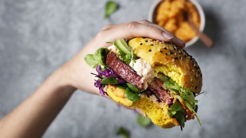 McDonald's is using the Garden Gourmet Incredible Burger, seen above, in its meatless burgers in Germany.