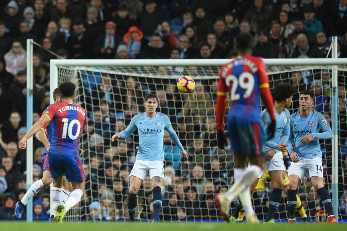  Andros Townsend's sensational effort helped Crystal Palace secure a shock 3-2 win at City.