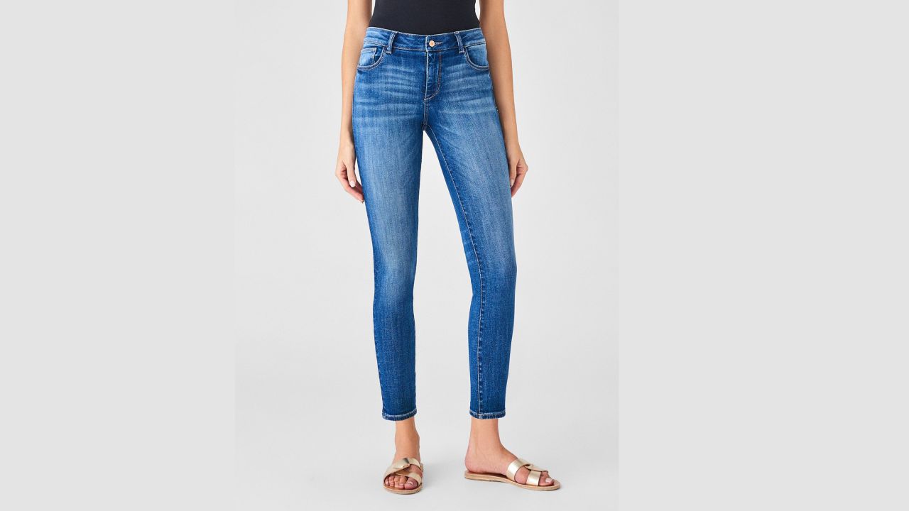 <strong>DL1961 Florence Ankle Mid Rise Skinny Salerno Jeans ($179; </strong><a href="https://www.dl1961.com/collections/women-best-sellers/products/florence-ankle-mid-rise-skinny-salerno" target="_blank" target="_blank"><strong>dl1961.com</strong></a><strong>) </strong>