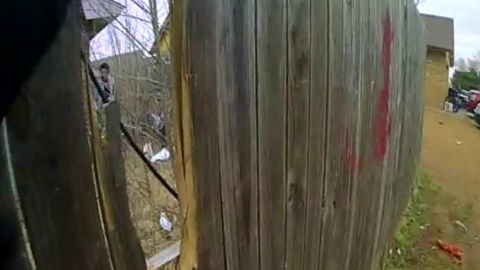 The footage provides a brief glimpse of Lorenzo before Holcomb opened fire.