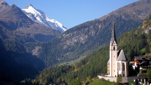 The stunning Church of St. Vincent in Heiligenblut.