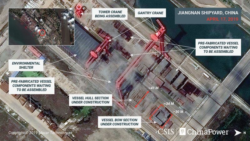 New Satellite Images May Reveal China's New, Advanced Aircraft Carrier ...