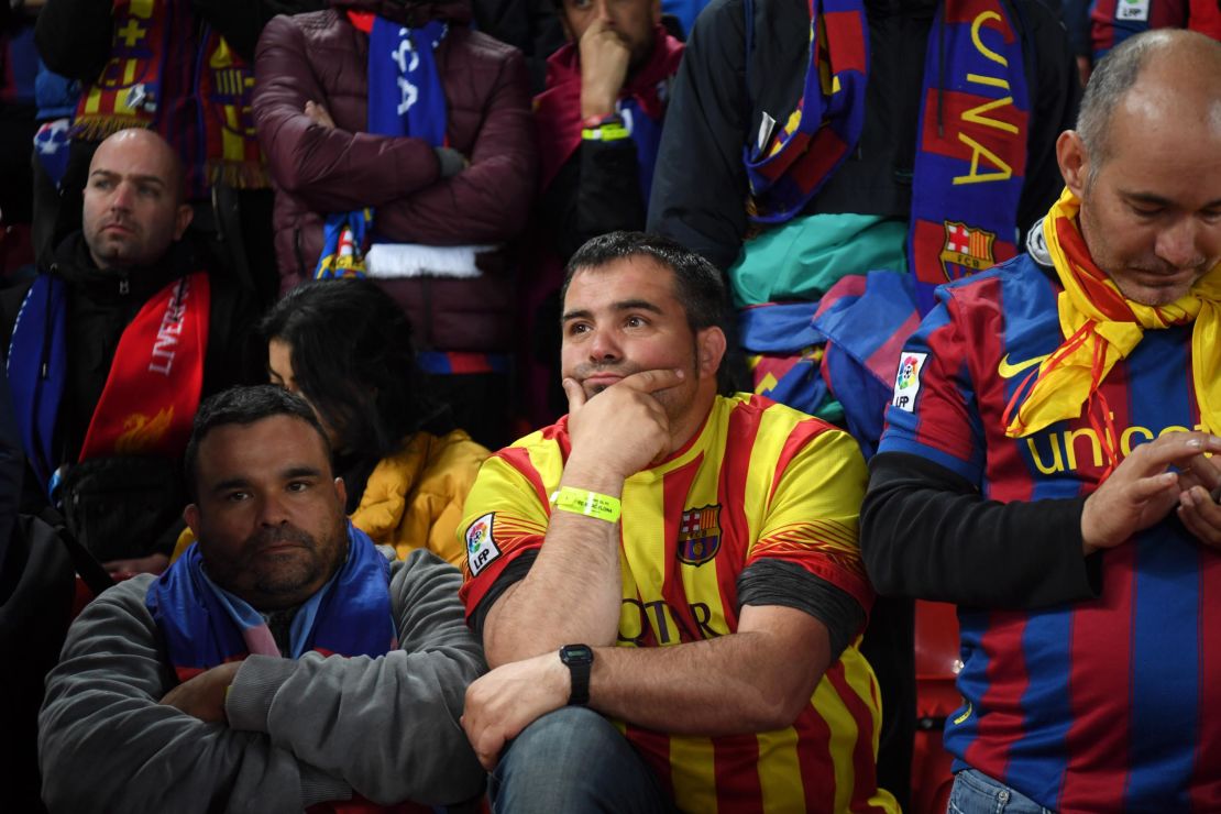 Barcelona fans could scarcely believe what they were witnessing.