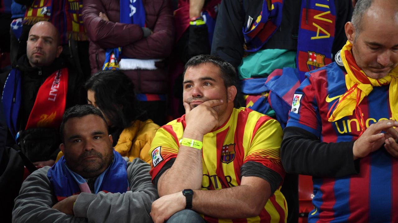 Barcelona fans could scarcely believe what they were witnessing.
