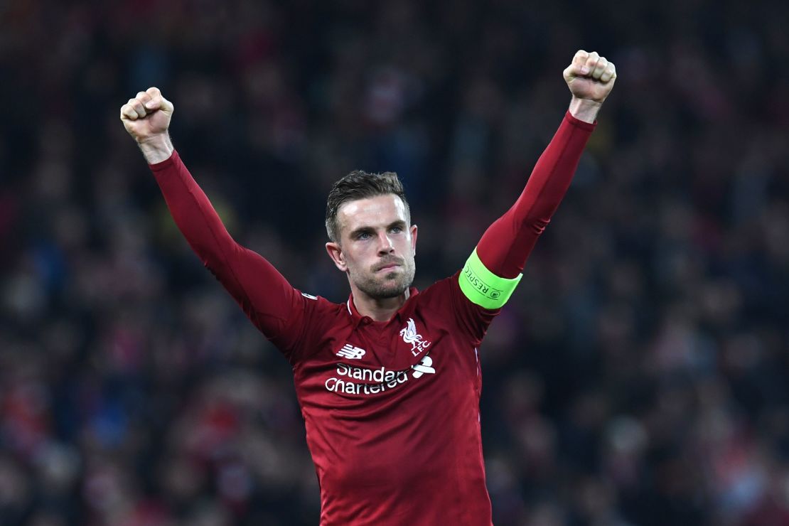 Jordan Henderson played a key part in Liverpool's first goal.