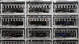 Bitcoin mining computer servers are seen in Bitminer Factory in Florence, Italy, April 6, 2018. Picture taken April 6, 2018. REUTERS/Alessandro Bianchi