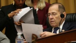 House Judiciary Committee Chairman Jerrold Nadler (D-NY) works with staff as the House Judiciary Committee meets to vote on holding Attorney General William Barr in contempt over his refusal to comply with a subpoena seeking an unredacted version of the Mueller report on Capitol Hill in Washington, U.S., May 8, 2019. REUTERS/Leah Millis