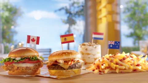 McDonald's will start selling the international menu items next month for a limited amount of time. 