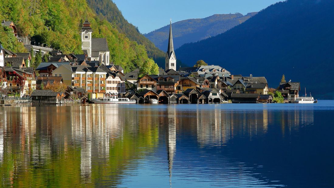 <strong>Hallstatt: </strong>This tiny Alpine village is a postcard-perfect destination thanks to its mountains and tranquil waters. 