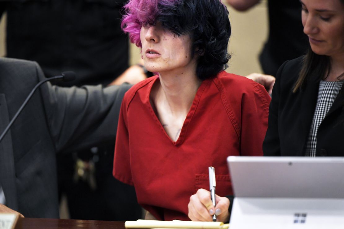 Devon Erickson rarely looked up during a court appearance Wednesday. 