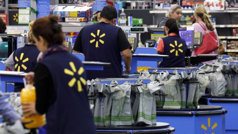 The average wage for a full-time, hourly worker at Walmart is $14.26 an hour, the company said.