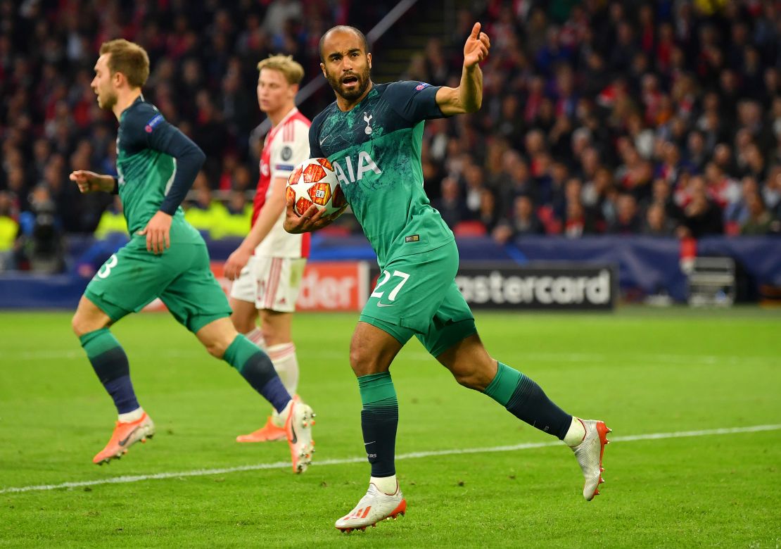 Lucas Moura scored a hattrick as Tottenham came from behind to defeat Ajax.