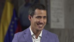 Juan Guaido says he remains a free man because the Venezuelan government of Nicolas Maduro is afraid of the consequences of arresting him. 
"Because they're scared. Those that try to spread or generate a perception of control are the ones that don't have it," Guaido said in an interview with CNN. 
