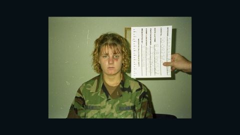 Harmony Allen three days after she was raped by her Air Force instructor, Master Sgt. Richard Collins, in August 2000.
