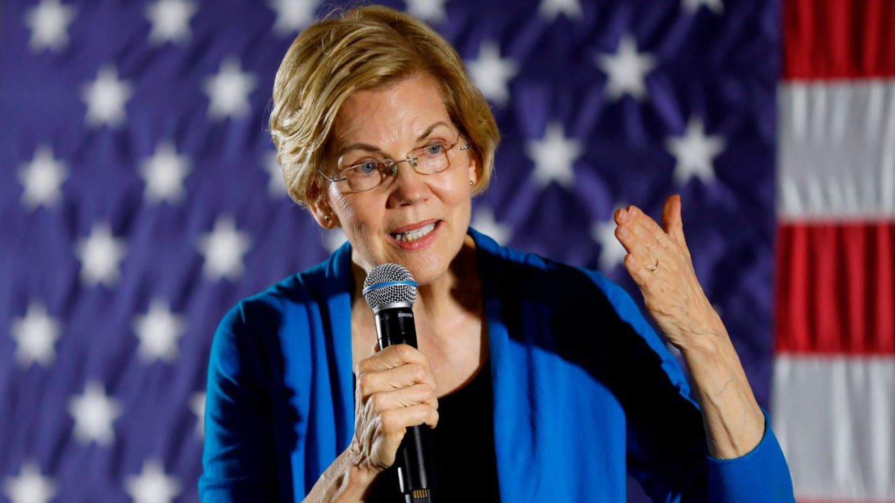 2020 Democratic presidential candidate Sen. Elizabeth Warren speaks to local residents during an organizing event, Friday, May 3, 2019, in Ames, Iowa.(AP Photo/Charlie Neibergall)