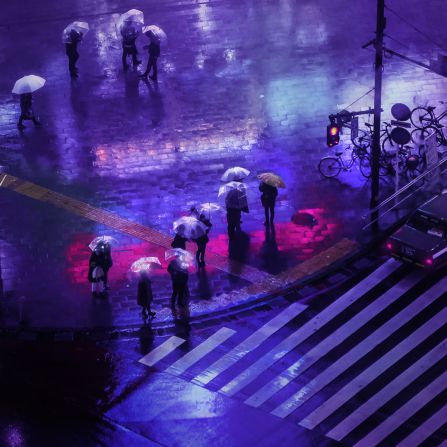 "The neon lights are great, because when it rains they reflect (the light)," he said. "And as someone who plays with lights and colors, that's a perfect combination."
