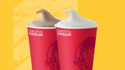 Wendy's Frosty shakes come in two flavors, chocolate and vanilla. 