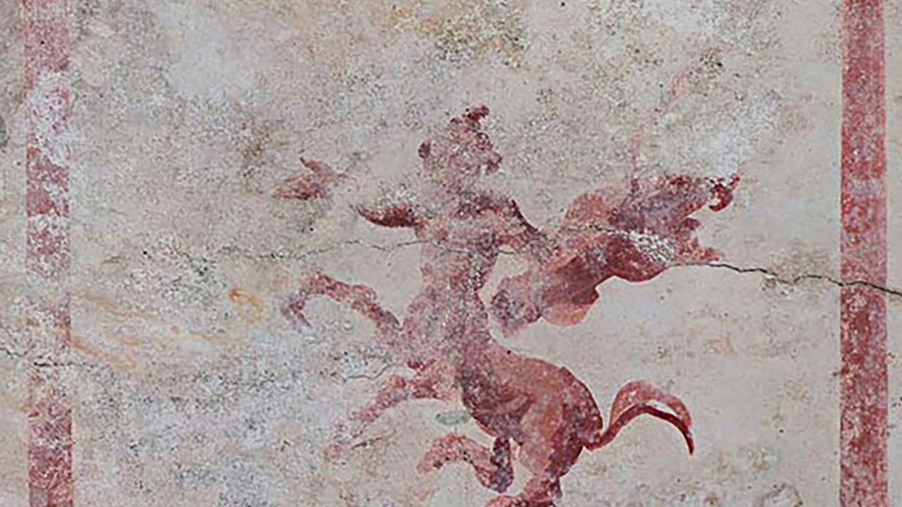 The figure of a centaur features in the newly-discovered Spinx Room