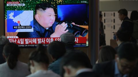 South Korea said it "suspected" North Korea had launched "two short-range missiles."