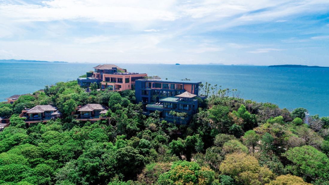 <strong>Aerial view: </strong>The 25,000 square feet X24 has five bedrooms and five bathrooms, as well as plenty of entertainment spaces. According to staff, it's the most expensive holiday villa on the island. <strong>  </strong>