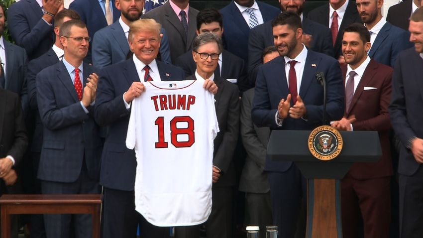 president trump boston red sox