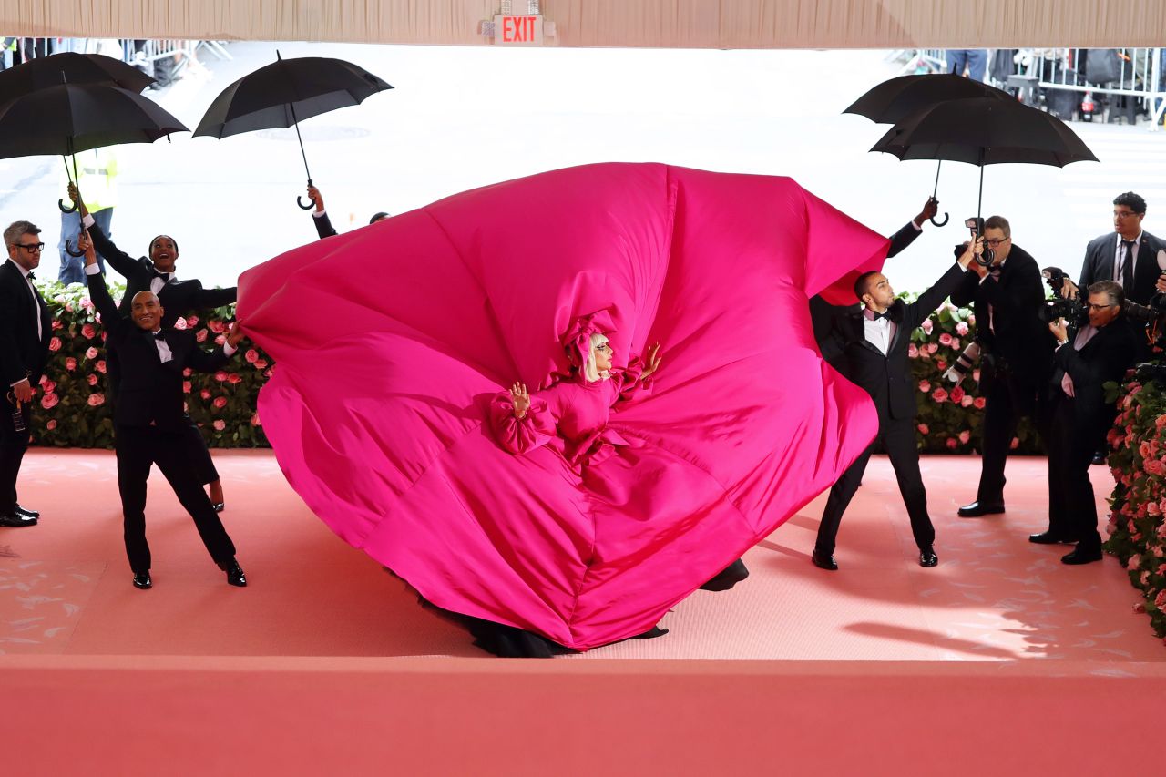 Singer and actress Lady Gaga poses on the red carpet of the Met Gala on Monday, May 6. She was one of the hosts of the annual event in New York. <a href="http://www.cnn.com/style/gallery/met-gala-red-carpet-photos-2019/index.html" target="_blank">See all the red-carpet looks</a>