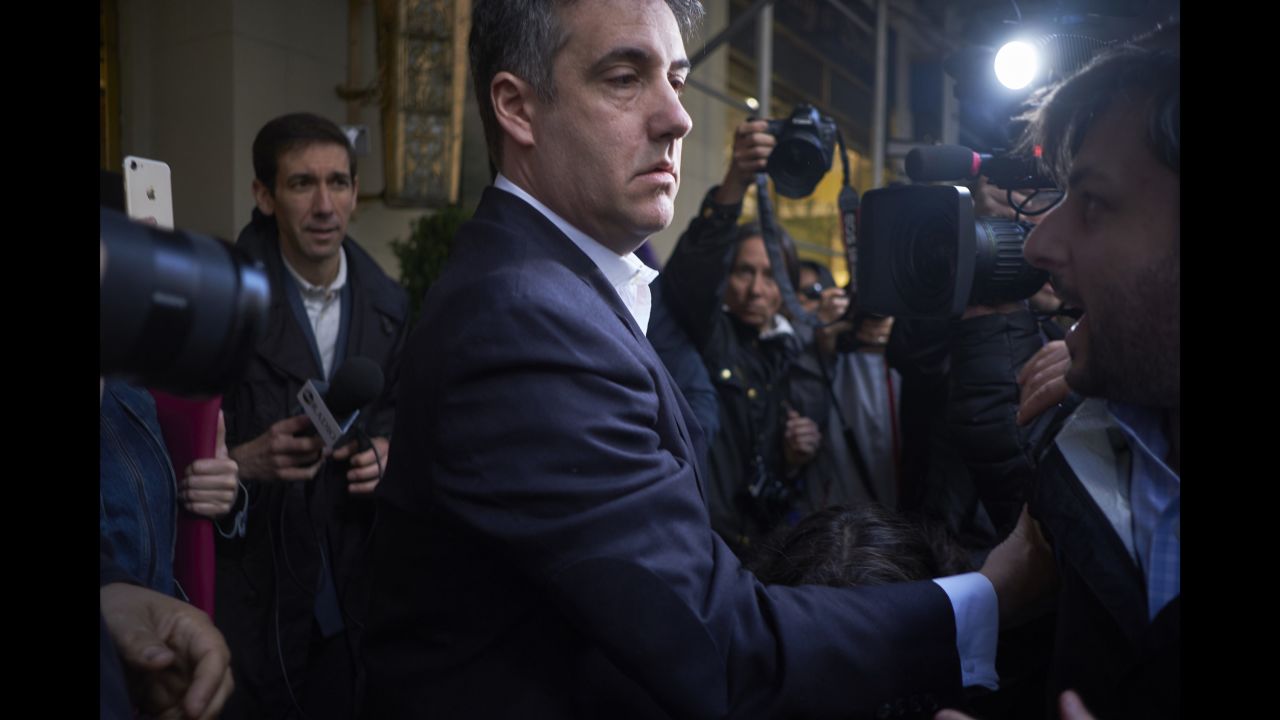 Michael Cohen, a former attorney for US President Donald Trump, leaves his home in New York on Monday, May 6. He was <a href="http://www.cnn.com/2019/05/06/politics/gallery/michael-cohen/index.html" target="_blank">headed to a federal prison</a> to begin serving a three-year sentence that resulted from two cases.