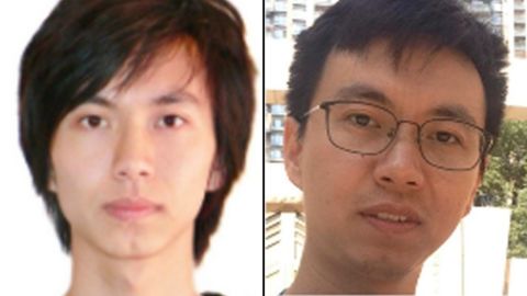 Two images of Fujie Wang taken from a wanted posted issued by the FBI.