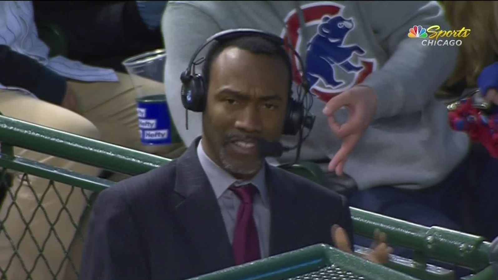 Wrigley Field in Chicago will be off limits indefinitely for a fan after the Cubs acted on the hand gesture behind analyst Doug Glanville.