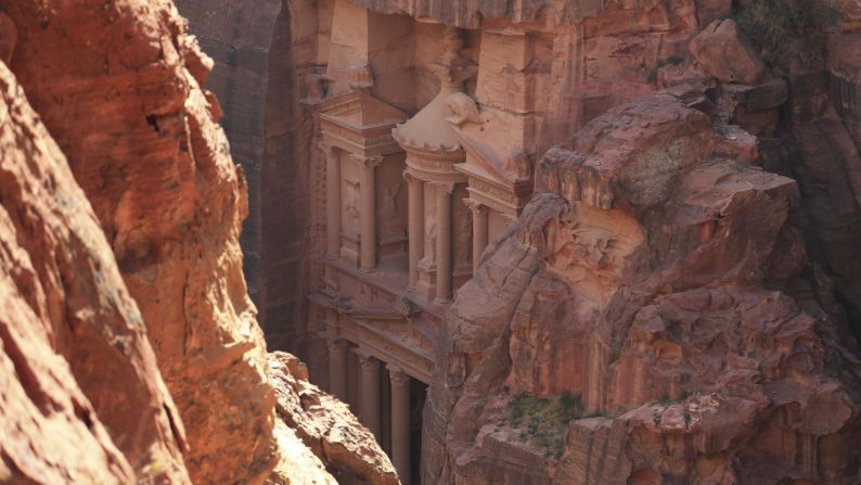 <strong>'Treasury', Petra, Jordan:</strong> The mausoleum is adorned with images believed to be of Al Uzza, a local Nabatean goddess of stars, associated with the Egyptian Isis, Roman Venus and Greek Aphrodite.