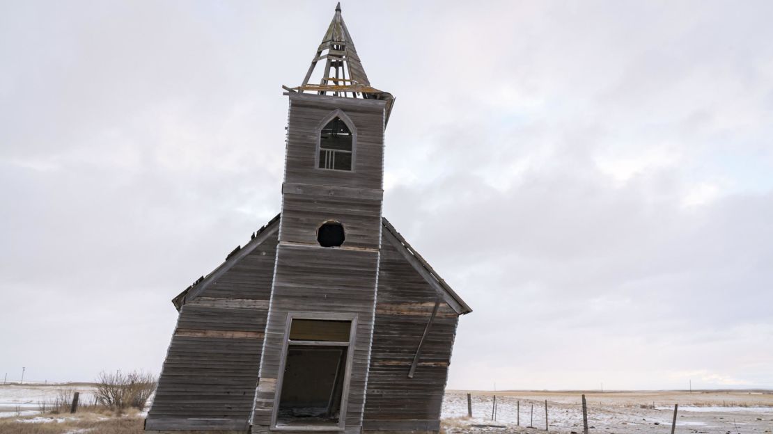 Rocky Valley Lutheran Church in Montana was built in 1915 and deserted just 30 years later.