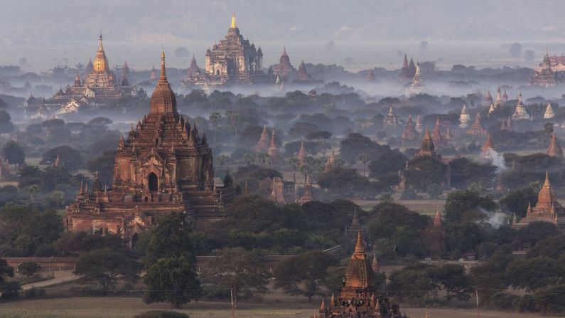 <strong>Bagan, Mandalay, Myanmar:</strong> Local rulers began building the Bagan Buddhist temples in 1057 -- but earthquakes and Kublai Khan's Mongols destroyed the Pagan<br />Kingdom in 1287.