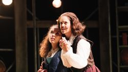 EMILIA by Morgan Lloyd Malcolm ;
Director: Nicole Charles ;
Set and Costume Design: Jo Scotcher ; 
Lighting Design: Zoe Spurr ;
Choreography and Movement Direction: Anna Morrissey ;
Sound Designer: Enna Laxton ;
Musical Director: Yshani Perinpanayagam 
Composer: Luisa Gerstein ;
Production Photographer: Helen Murray ;
Vaudeville Theatre ;
London, UK ;
8 March 2019 ;
Credit and Copyright: Helen Murray