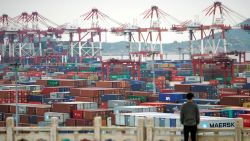 FILE PHOTO: Containers are seen at the Yangshan Deep Water Port in Shanghai, China April 24, 2018. REUTERS/Aly Song/File Photo