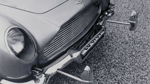 Extendible battering rams seen in the original movie car.