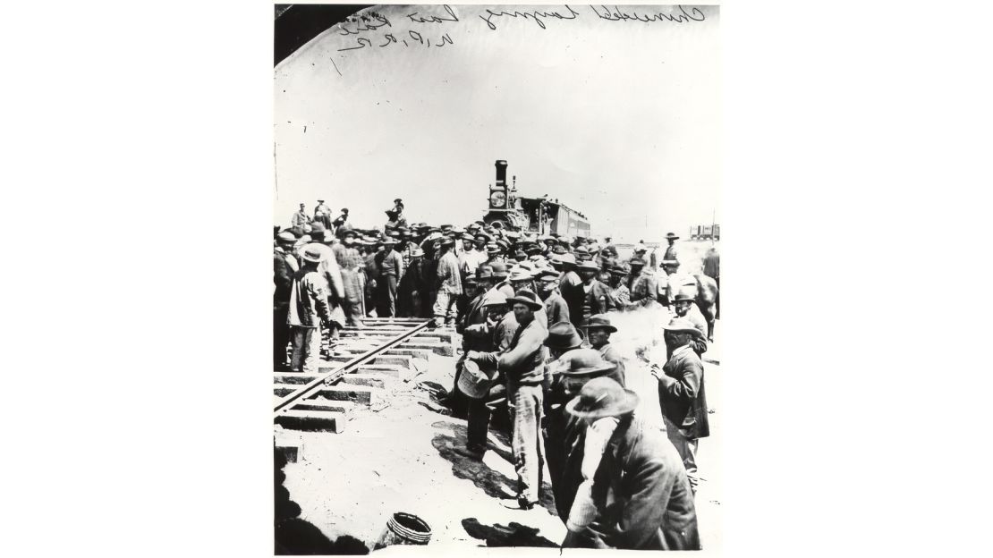 Irish immigrants, freed slaves and Mormons also worked on the transcontinental railroad.