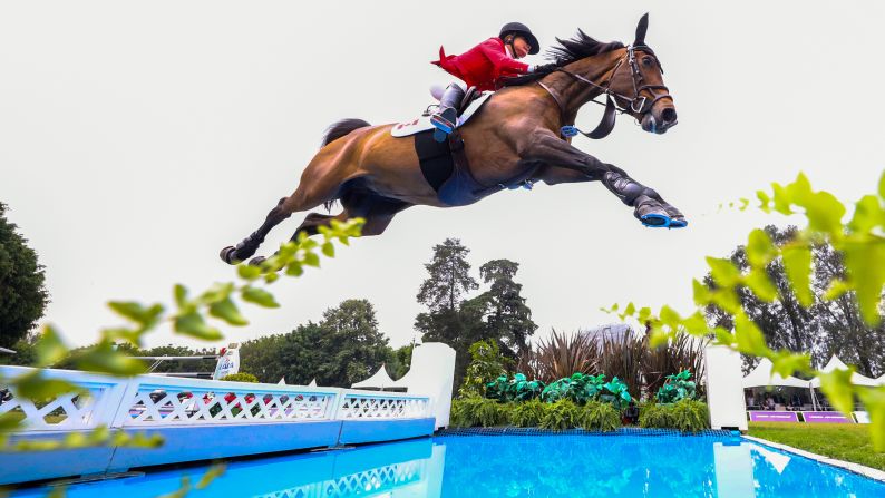 Lisa Carlsen of Canada riding Parette competes during the Longines FEI Jumping Nations Cup - Coapexpan on May 5, 2019, in Xalapa, Mexico. 