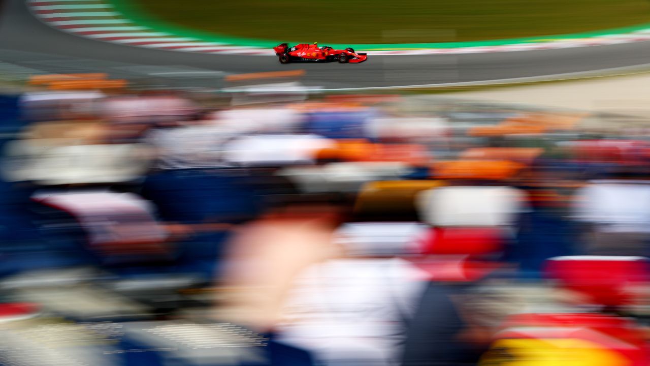 Charles Leclerc of Monaco driving the (16) Scuderia Ferrari SF90 on track during practice for the F1 Grand Prix of Spain at Circuit de Barcelona-Catalunya on May 10, 2019 in Barcelona, Spain. 