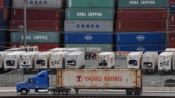 Unloaded containers from Asia are seen at the main port terminal in Long Beach, California on May 10, 2019. - Two days of talks to resolve a worrisome US-China trade battle ended Friday, May 10, 2019 with no deal, but no breakdown either, offering a glimmer of hope that Washington and Beijing could find a way to avert damage to the global economy. (Photo by Mark RALSTON / AFP)        (Photo credit should read MARK RALSTON/AFP/Getty Images)