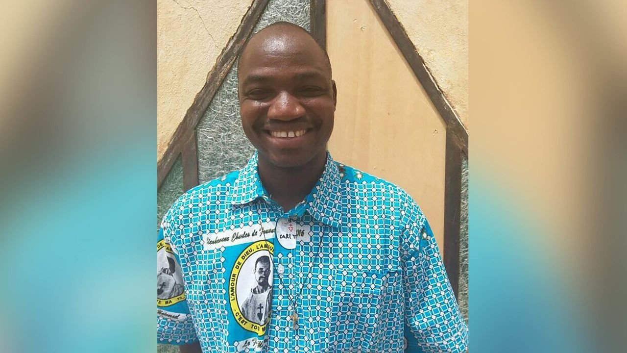 Father Simeon Yampa, who was killed in the attack on a church in Burkina Faso on Sunday, May 12.