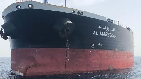 The "Al-Marzoqah" tanker belongs to the privately-owned Dubai-based Red Sea Marine Services firm, which was established in Jeddah in 1987.