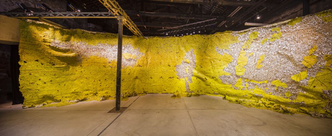 "Earth Shedding Its Skin" (2019) by El Anatsui